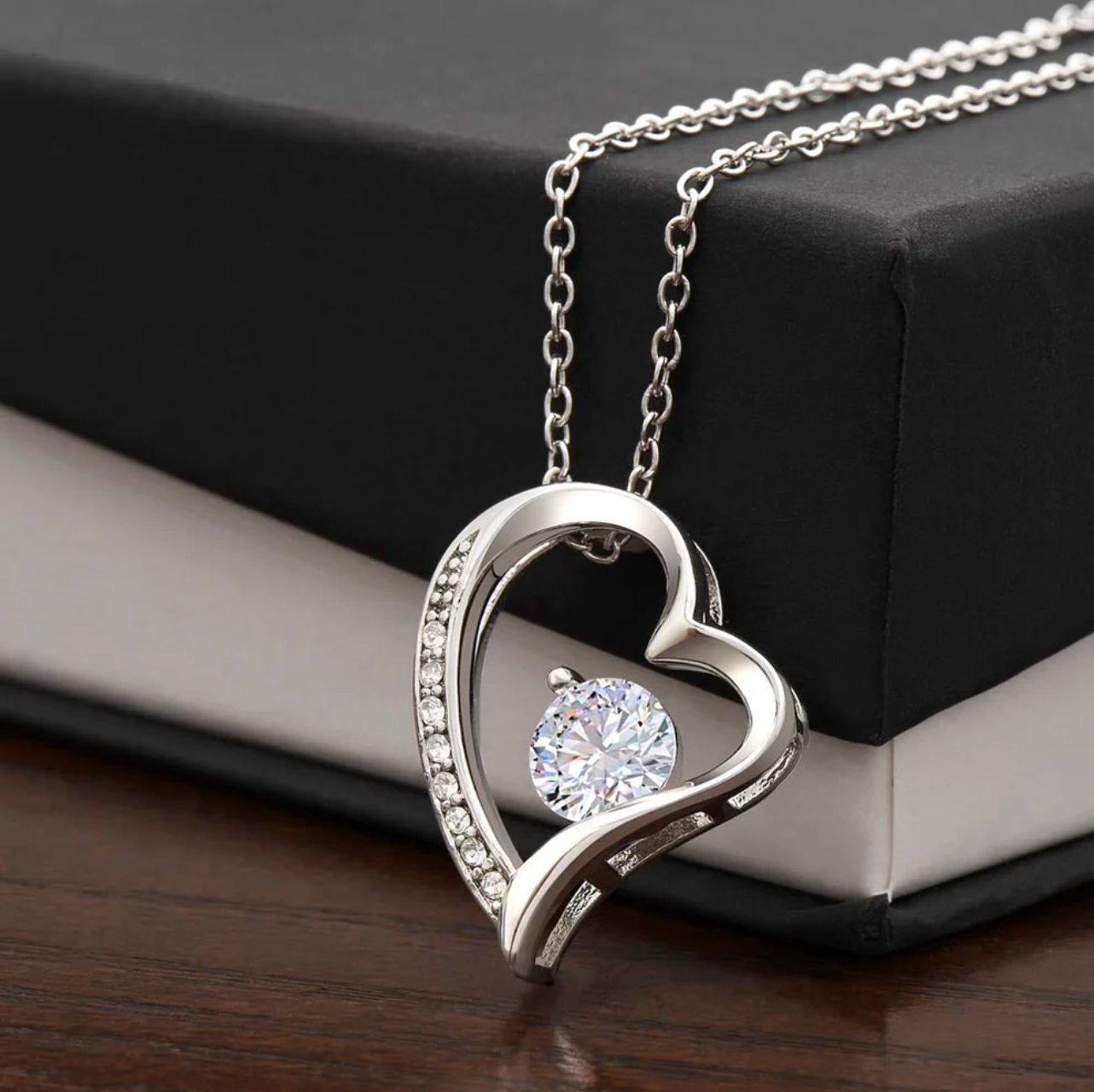 “To My Loving Mom” – Heart Necklace