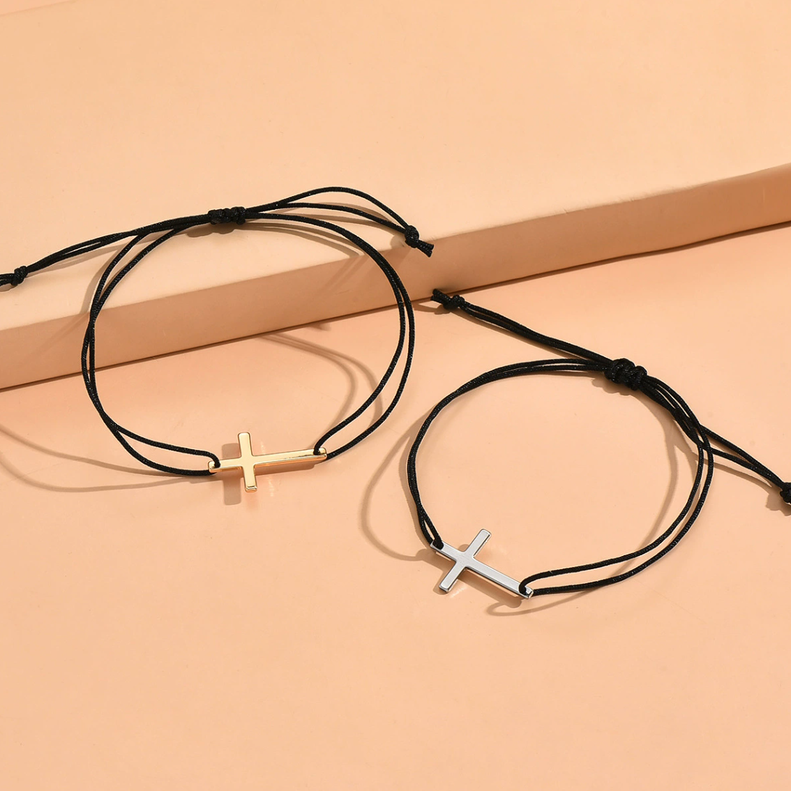 cross bracelet - matching with dad or friend