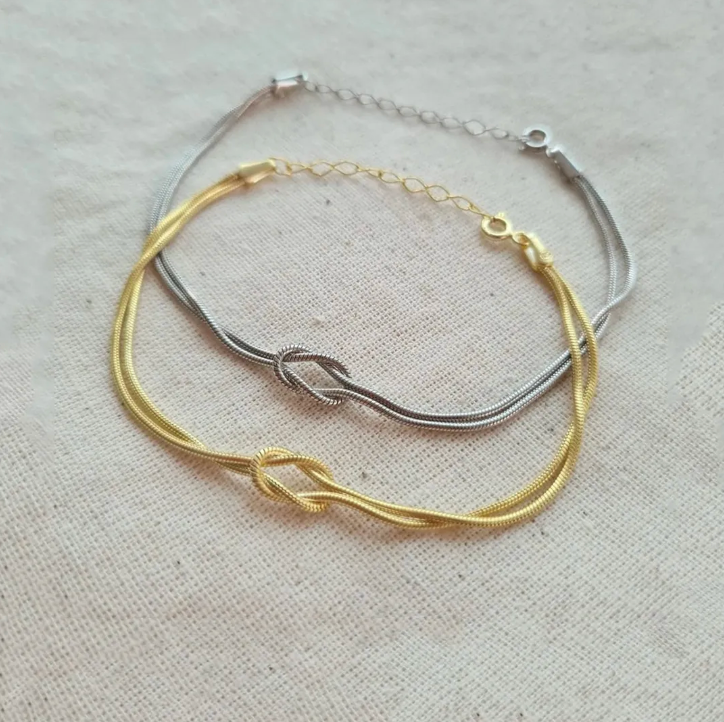 Unbreakable Love Bracelet - infinity button