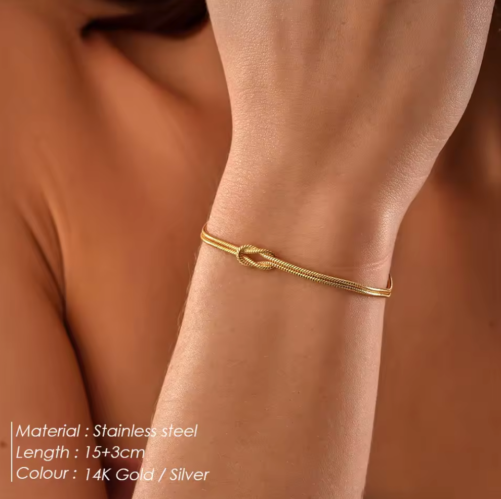 Unbreakable Love Bracelet - infinity button