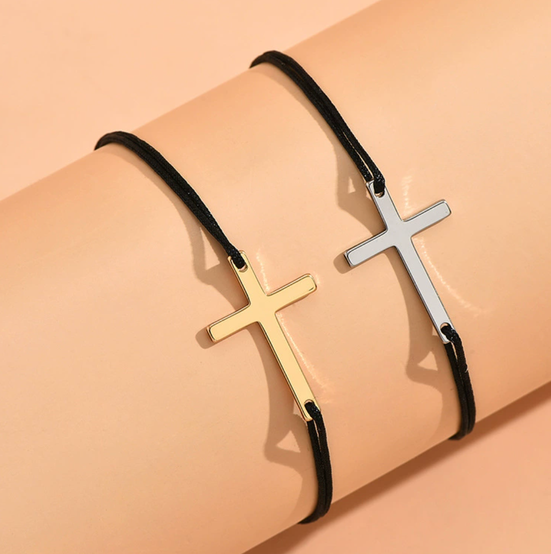 cross bracelet - matching with dad or friend