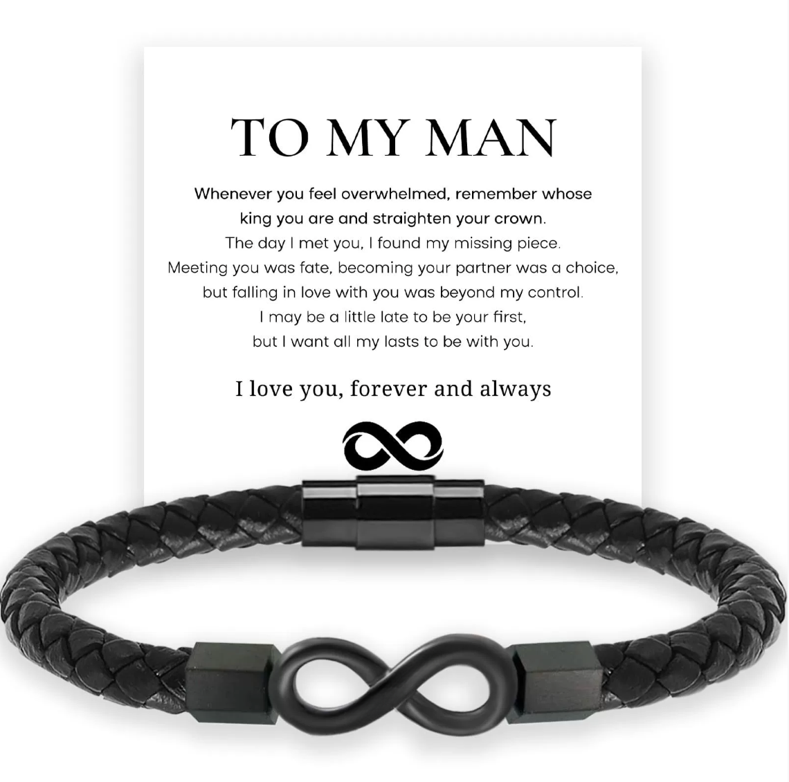 To My Man - Infinity bracelet