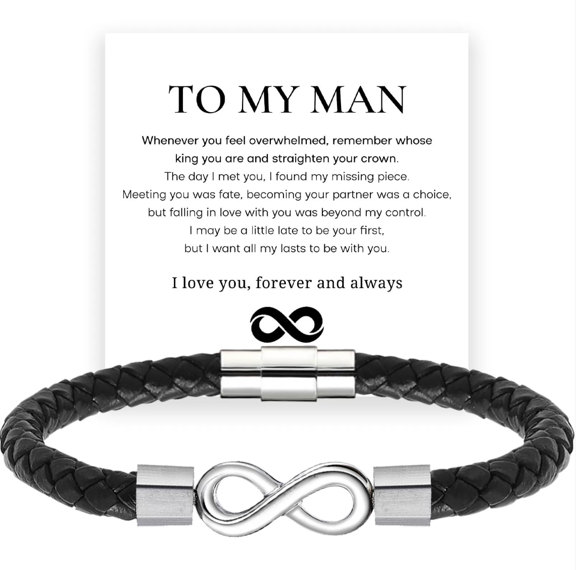 To My Man - Infinity bracelet
